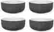 Okdc007 Orla Kiely Raised Stem Cereal Bowl Charcoal S 4 887909020748