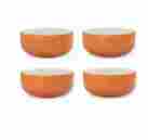 Okdc015 Orla Kiely Collection S 4 Cereal Bowls Orange 887909020762