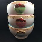 Oneida Rare Earthenware Ice Cream Hot Fudge Sundae Bowls Set