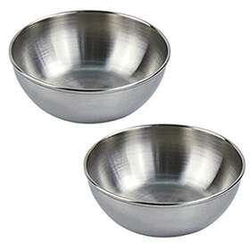 Onewangdafa 715748662884 2 Packs Sauce Dishes Stainless Steel Bowl Round Seasoning