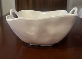 Pampa Bay 856234011684 Shatterproof Melamine Snack Bowl 8.5 Inch Food And Dishwasher Safe White