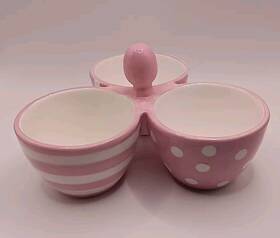 Pampered Chef 099901020699 Simple Additions Pink Trio Snack Dip Bowls Help Whip Cancer