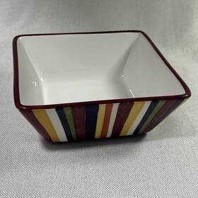 Pampered Chef 099903020192 The Simple Additions Striped Medium Bowl #2019-03 New Nib