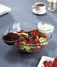 Party Bowls Pieces Snacks Dressing Entertaining 3 Salad Dip Appetizers Set Big