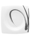 Pb1303-6 Red Vanilla Paint It Black Salad Plate Set Of