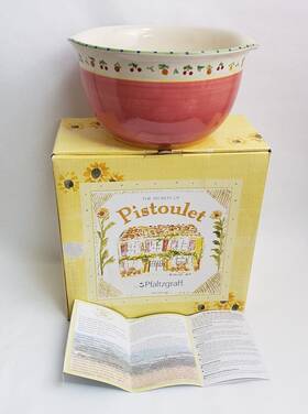Pfaltzgraff 025398489275 Pistoulet Large Salad Bowl 5 3/4 Inch H X 10 1/2 D No Utensils