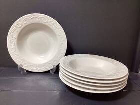 B08-102024-1.99e Pfaltzgraff B08-102024-1 Set Of 6 Charlotte Rim Soup Bowls