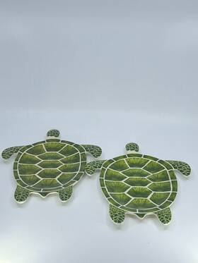 3291877 Pier 1 Imports 2 Speedy The Turtle Appetizer Plates Melamine Summer Picnic Kids