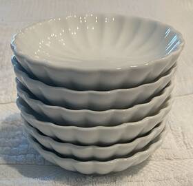 Nhh-800 Pier 1 Imports White Porcelain Sauce Small Dipping Bowls Set 6