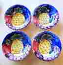 Pier71 Pier 1 One 4 Italian Hand Painted 8 3 Pineapple Fruit Soup Salad Bowls