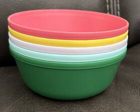 Pillowfort 492000522529 5 Pink Bowls Bpa Free Dishwasher Microwave Safe Inch Diameter 2 Tall