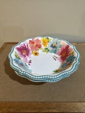 4943017082 Pioneer 2 Woman Breezy Blossoms Cereal Bowl Fr1949b