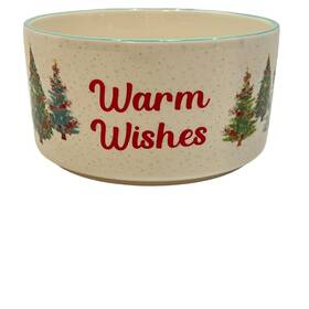 Pw42007796140b3 Pioneer Woman Holiday Warm Wishes Replacement 6 Inch Round Ceramic Bowl No Lid