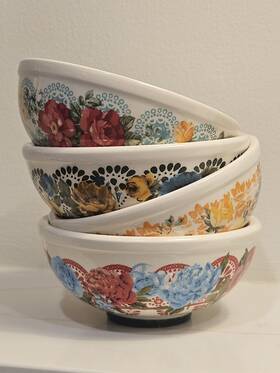 Pw53968818146dw Pioneer The Woman 3 Inch Condiment Dipping Bowl Set Of 4 Stoneware