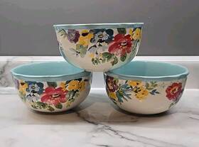 Pws196881814026 Pioneer Three 3 The Woman Sweet Romance Blue Ceramic Bowl