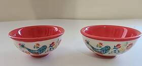 Pioneer Woman 085081337702 Mazie Mini Dipping Bowls - Lot Of 2