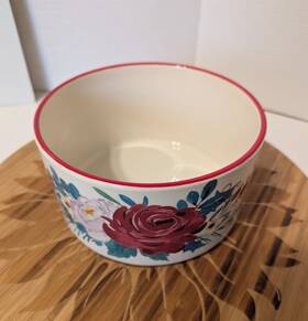 3315dib Pioneer Woman 7 Inch Round Floral Food Storage Bowl Vegetable Serving Dish Casserole