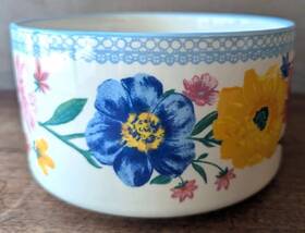 3418d18 Pioneer Woman 7 Inch Round Floral Food Storage Bowl Vegetable Serving Dish Casserole