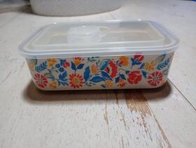 Woman6 Pioneer Woman Sweet Rose Replacement 6 Inch Nesting Baker And Lid X 4 Inches