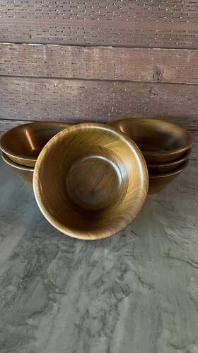 Ea868a68-8d2e-4 Pipers Pickins Set Of Vermillion Walnut Bowls