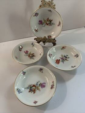 4-pirken Pirkenhammer 10121 Hammer Czechoslovakia Inch Epiag 5.25 Berry Bowls Chester