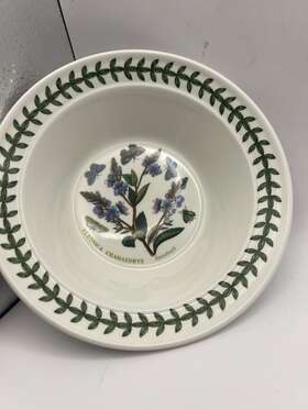 052923 Portmeirion Speedwell Botanic Garden Cereal Oatmeal Soup Bowl Field Weed 6.5 Inch