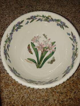 60310 Portmeirion Botanic Garden Salad/mixing Bowl 9-inch Oven Safe