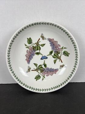 Portmeirion 749151007222 Botanic Garden 13 Inch Pasta/low Fruit Bowl Lilac Porcelain Clean