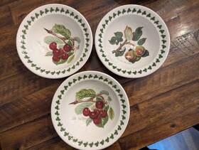 Portmeirion 749151353060 Pomona 6.5 Inch Bowl Set Of 3 With Assorted Motifs