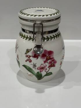 Egbm48081-xd Portmeirion Exotic Botanic Garden Pink Moth Orchid Large Jar Sealing Lid Htf