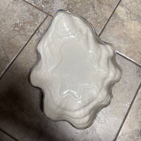 Pf16f1 Pottery Barn Inch Under The Sea Oyster Serving Figural Platter / Bowl