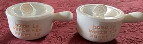 Prep Collection 786460957480 Lot Of 2 Soup Bowls With Pop-out Steam Vent 25 Fl Oz Microwave And Dishwasher Safe