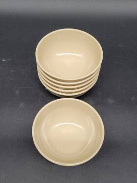 9940 Prolon Set Of 6 Vintage Usa Melamine Cereal / Snack Berry Bowls #