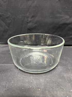 7201 Pyrex 7001 Vintage B 25 4 Cup Clear Glass Mixing Bowl Usa Made Corningware