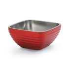 4763215 Qt Dazzle Red Square Bowl Beehive 1.8 Style Vollrath