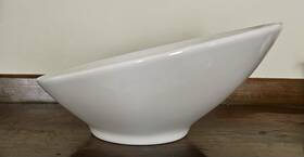 Rak 0082m Porcelain Slanted Bowl Made In Uae #0082m 8.5 Inch X 8.75 4