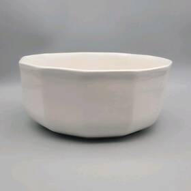 Ravine 220h Vintage Pfaltzgraff Heritage White Stoneware Large Salad Serving Bowl