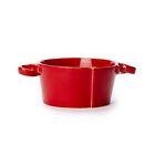 Las-2651r Red Las-2651w Bowl Handled Dinnerware Lastra Vietri Small