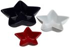 22395 Red Spangled Set Blue Star Ceramic Dii White Bowl