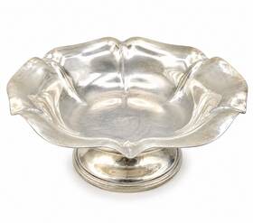 Reed & Barton 1610 And Salem Silverplate Footed Bowl Pedestal Dish Vintage