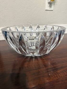 6005-1041 Reed & Barton And Equinox Centerpiece Bowl 10 Inch Miller Rogaska Clear Crystal