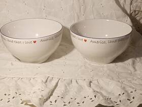 4518 Retroneu Land That I Love Soup Cereal Bowl #4518 5 3/4 Inch Wide 3 Tall