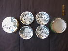 Rosanna Set 4 White Ceramic Olive Oil Dipping Bowls Dishes Original Box 793829328225