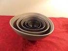 Roscoe Ceramic Crate Barrel Gray Bowls Sto Are 5 Nesting Matte