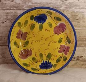 Ross 406000117951 8 1/4 Inch Decorative Bowl Department Stores Blue Green Pink Yellow 2pcs Pair