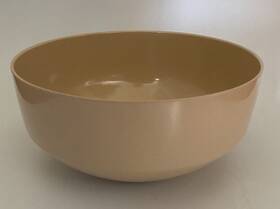 2040 Rosti Vtg Soren Andersen Denmark Beige Melamine Salad Bowl Danish Modern