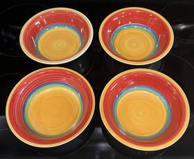 Royal Norfolk 639277066596 4 Mambo Rainbow Soup Cereal Bowl 7.5 Inch