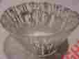 Ruf-5205 Small Deep Bowl Vietri Ruffle Glass Platinum New With Label No Box Reserve