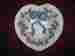 S1114 Fitz Floyd Essentials And Heart Shaped Candy Dish W Flowers Ribbon