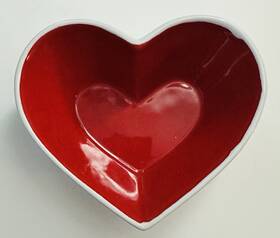 W2s18 Sagaform 7394150162026 Stoneware Sweetheart Snack Bowl Heart Shape Valentines Gift